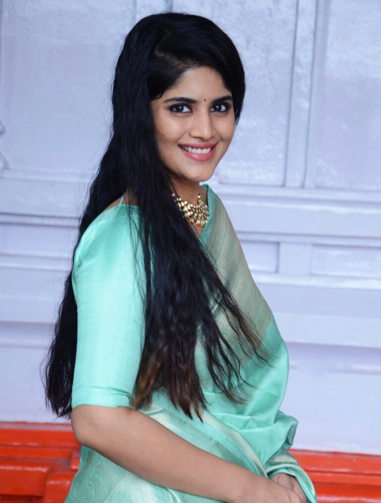 Megha Akash in silk saree photos - South Indian Actress