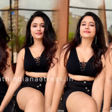 Poonam Bajwa sizzling stills in black dress