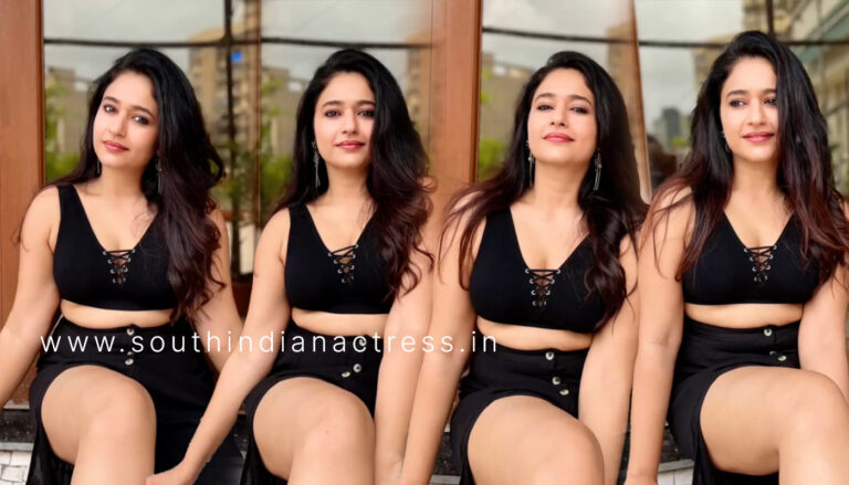 Poonam Bajwa sizzling stills in black dress