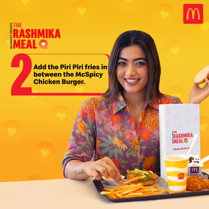 Rashmika Mandanna stills from McDonalds ad