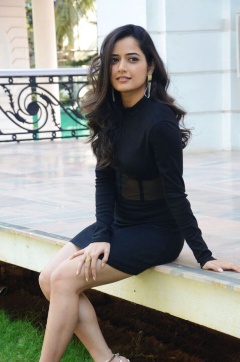 Ashika Ranganath hot stills at Amigos Movie Promotion