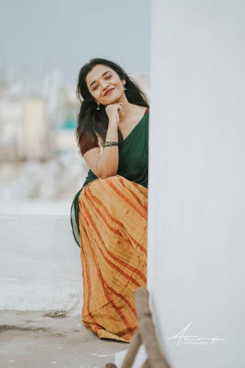 Kruthika Roy in half saree photoshoot stills