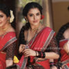 Malvika Sharma in red half saree stills