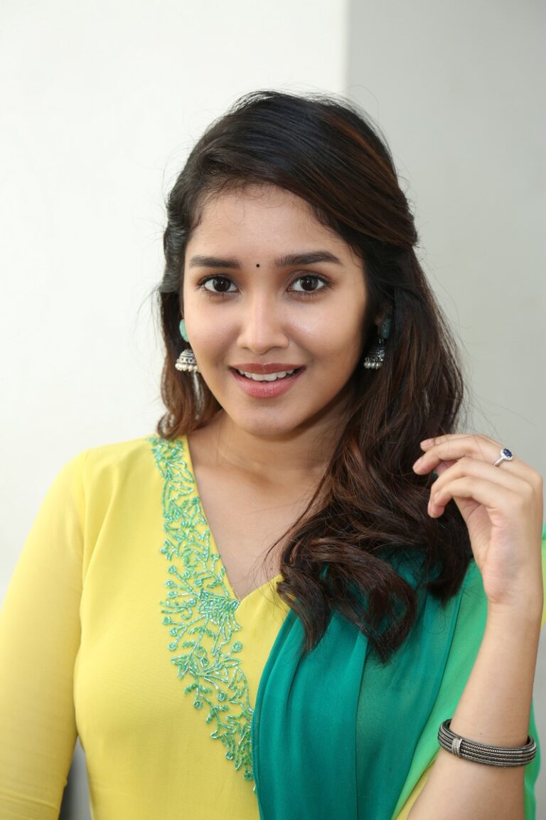 Anikha Surendran at Buttabomma Movie Interview