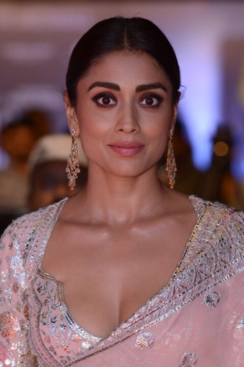 Shriya Saran at Kabzaa Movie Song Launch