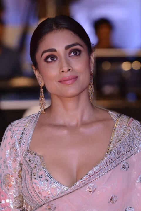 Shriya Saran at Kabzaa Movie Song Launch