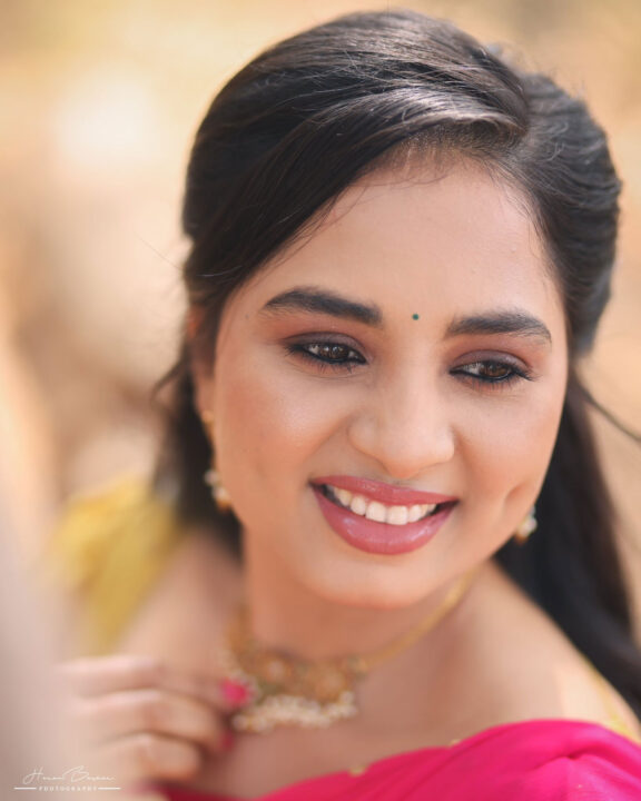 Srushti Dange in half saree stills