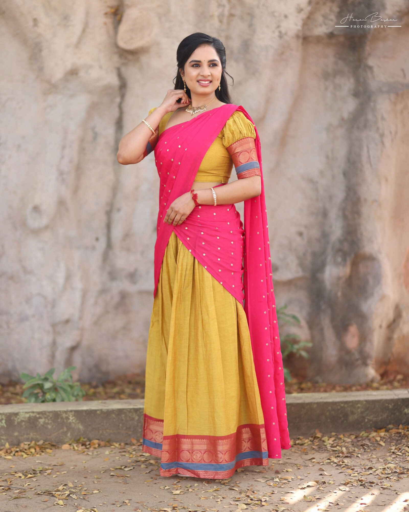 Srushti Dange in half saree stills - South Indian Actress