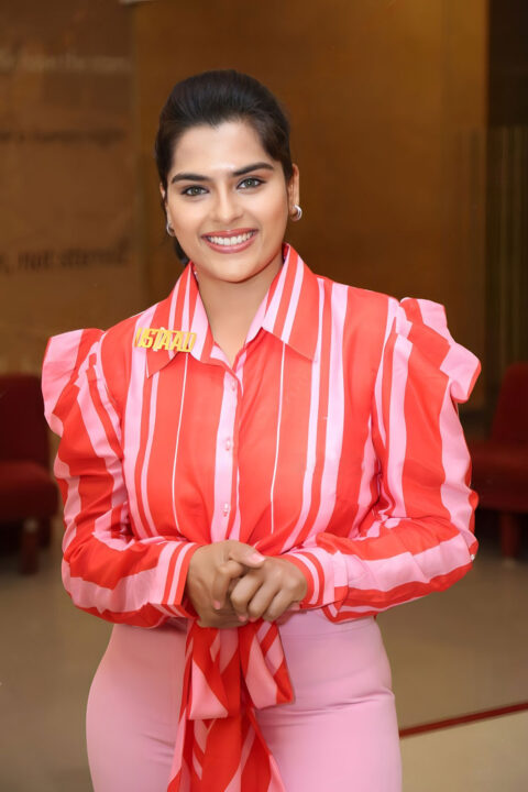 Kavya Kalyanram stills at Ustaad movie trailer launch