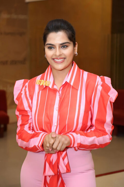 Kavya Kalyanram stills at Ustaad movie trailer launch