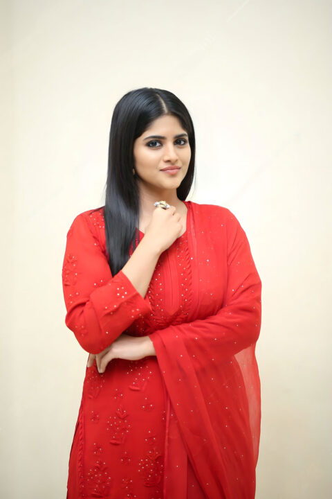 Megha Akash at Ravanasura movie pre release