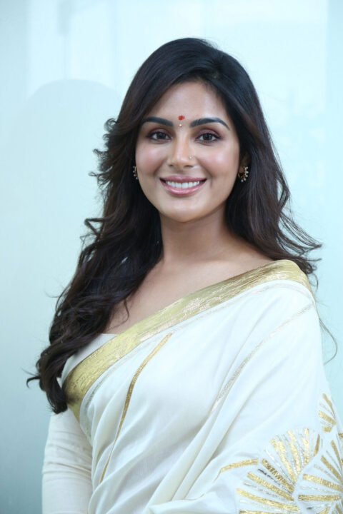 Samyuktha Menon at Virupaksha Movie Interviews