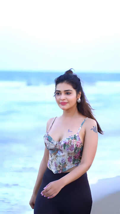 Dharsha Gupta sizzling beach photos