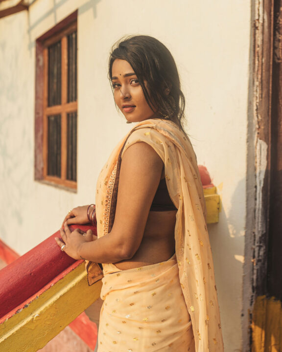 Bhavana Lasya mesmerising stills in saree