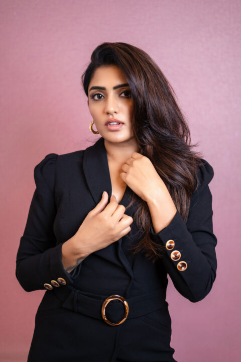 Eesha Rebba shines in a stylish look in a black dress