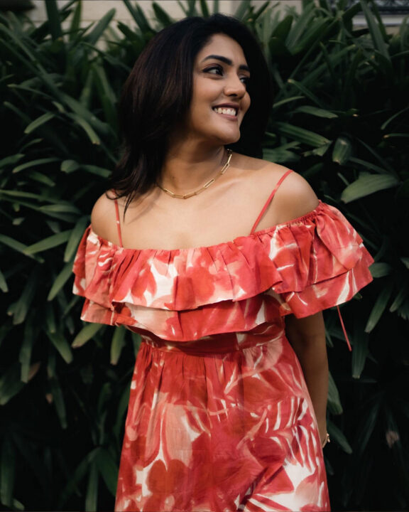 Eesha Rebba in off shoulder maxi dress