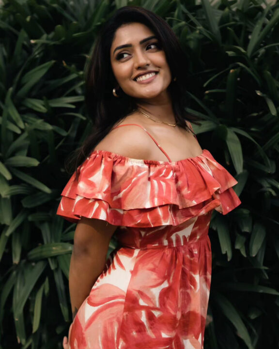 Eesha Rebba in off shoulder maxi dress