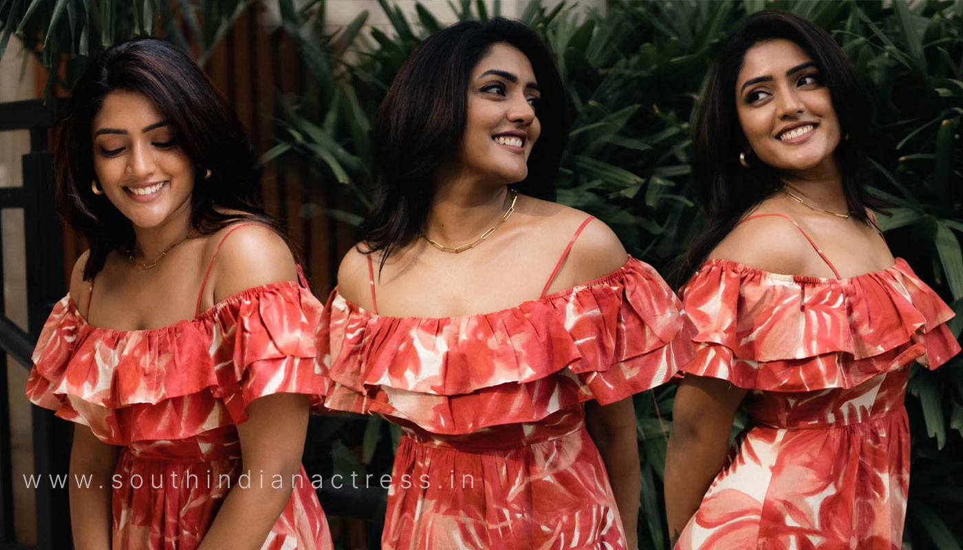 Eesha Rebba in off shoulder maxi dress