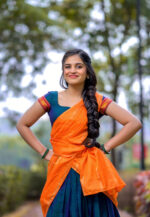 Varsha Dsouza in half saree photoshoot stills - South Indian Actress