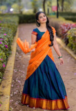Varsha Dsouza in half saree photoshoot stills - South Indian Actress