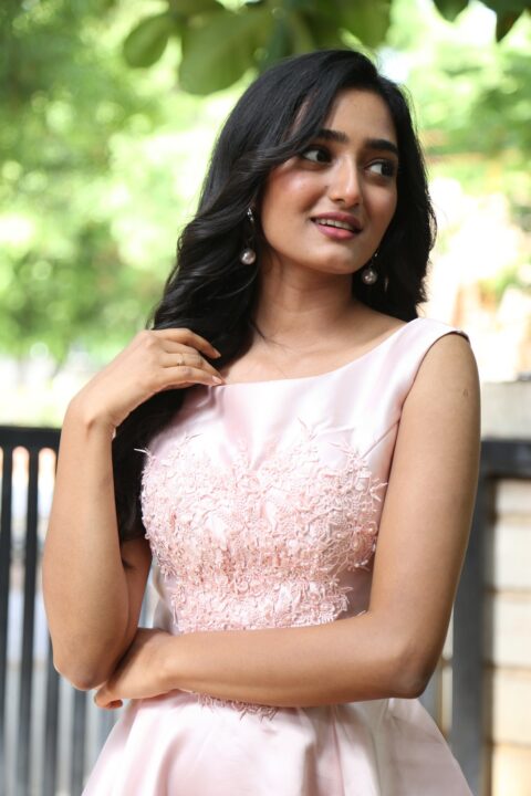 Hrithika Srinivas stills at Sound Party movie title logo launch