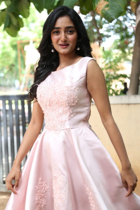 Hrithika Srinivas stills at Sound Party movie title logo launch