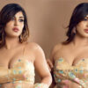 Yashika Aannand sizzles in transparent floral saree