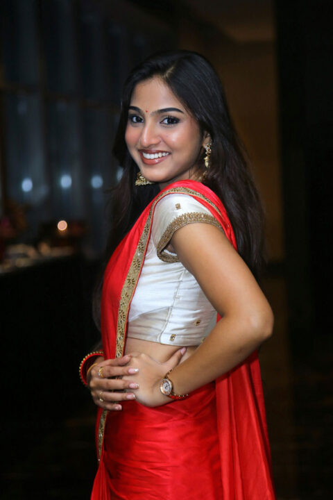 Pranavi Manukonda at Slumdog Husband Pre release Event