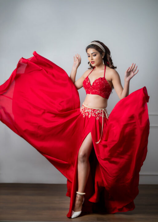 Avantika Mishra sizzles in red outfit