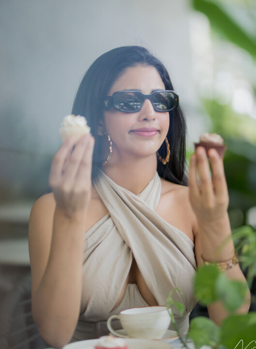 Daksha Nagarkar sizzling stills in restaurant photoshoot