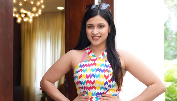 Mannara Chopra in Barbie Doll outfit photoshoot