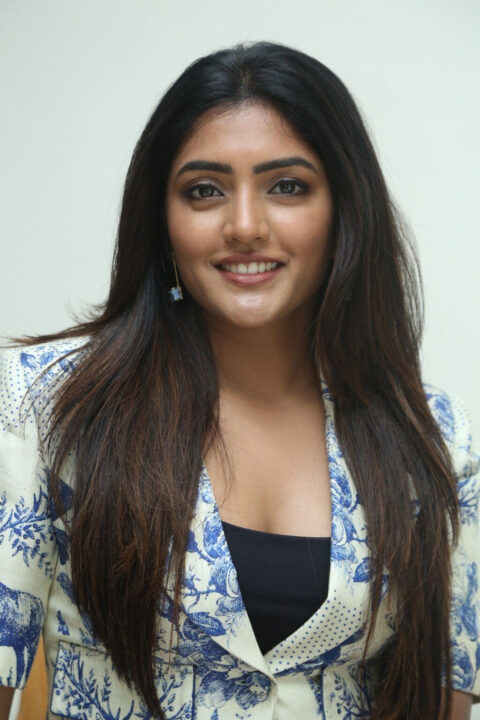 Eesha Rebba stills at Maama Machendra movie interview