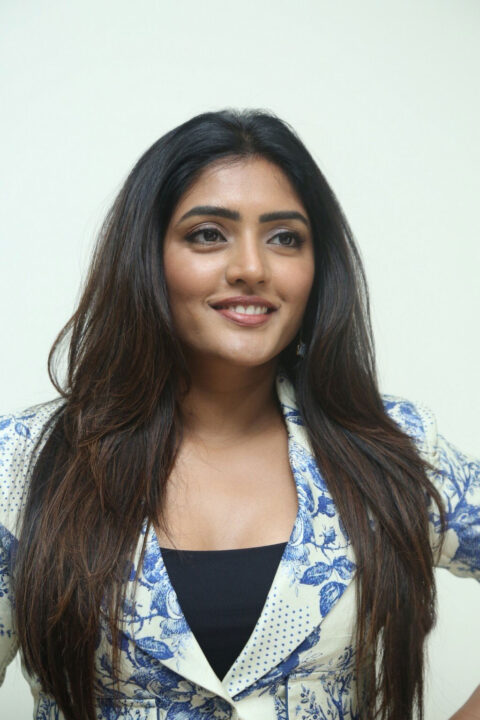 Eesha Rebba stills at Maama Machendra movie interview