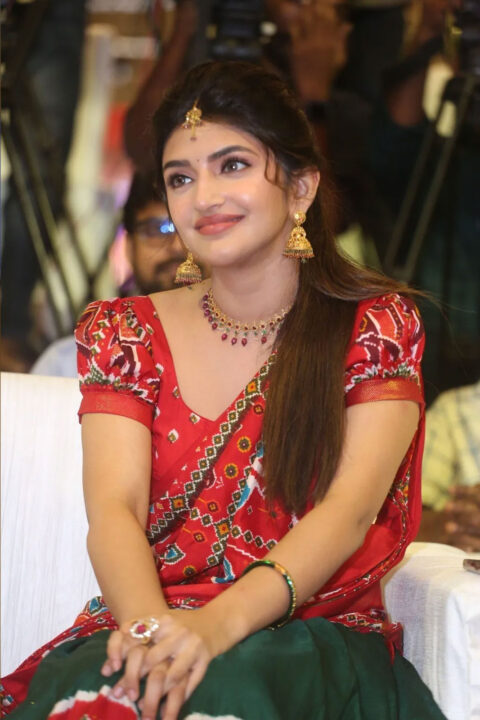 Sreeleela at Bhagavanth Kesari Blockbuster Dawath Celebrations