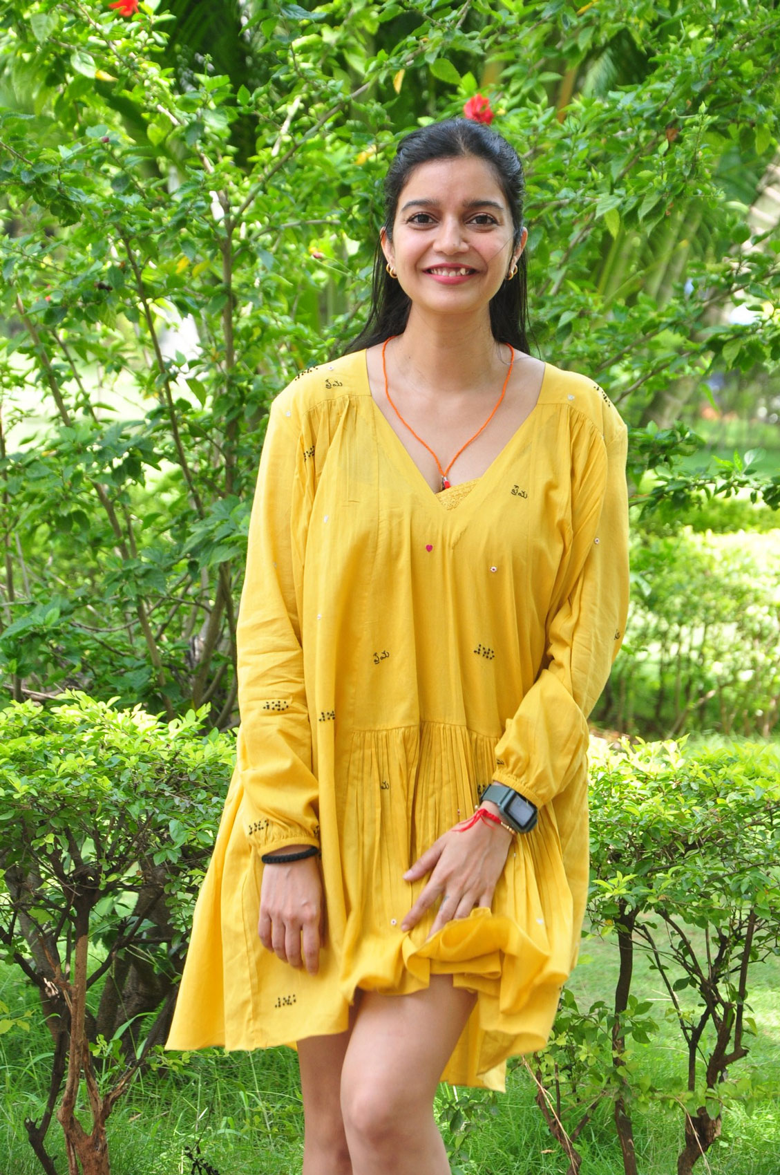 Swathi Reddy stills at Month of Madhu success meet - South Indian Actress