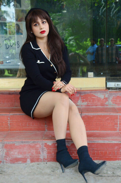 Deepika Singh hot stills in short dress