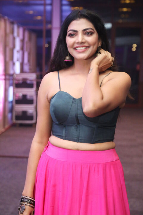 Lahari Shari sizzles at Spark movie pre release event