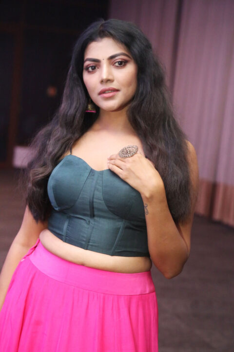 Lahari Shari sizzles at Spark movie pre release event