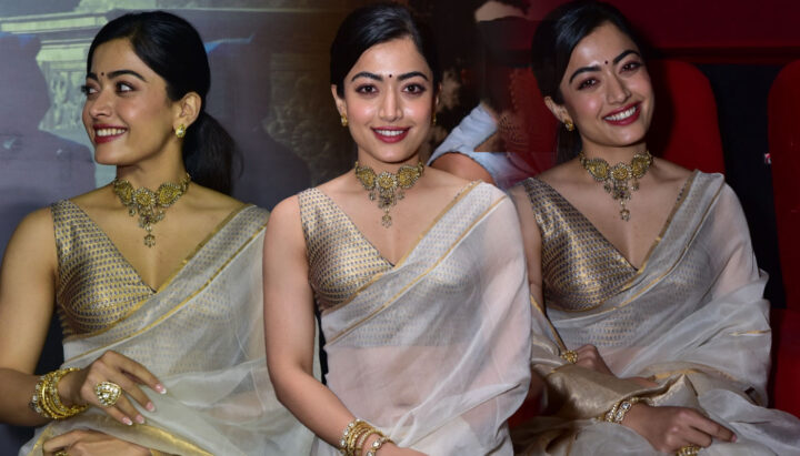 Rashmika Mandanna at Animal movie press meet