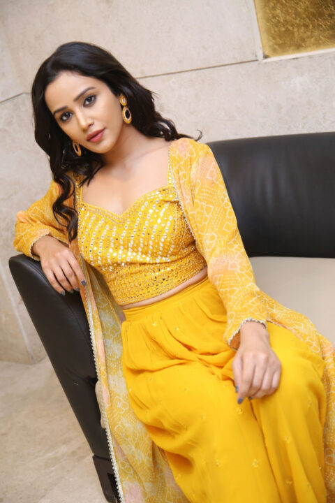 Simran Gupta at Anveshi movie pre release event