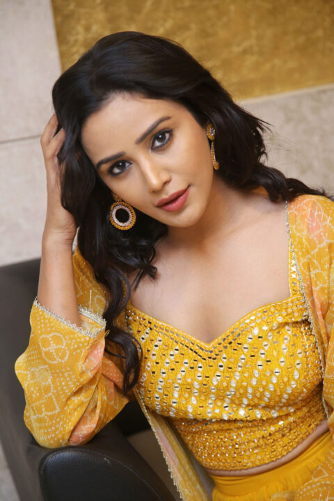 Simran Gupta at Anveshi movie pre release event