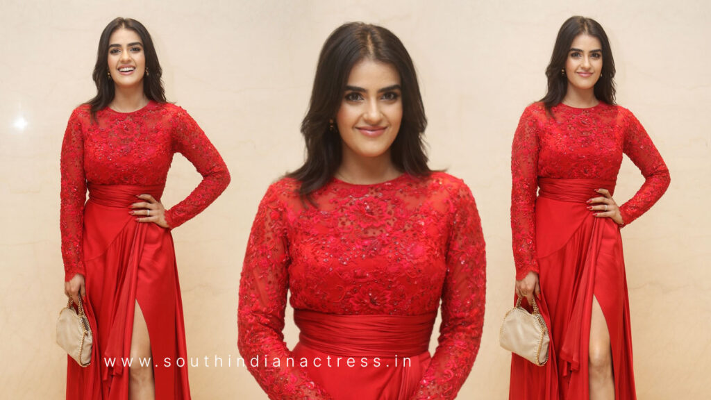 Kavya Thapar stills at Dhamaka 1 Year and Eagle trailer success celebrations