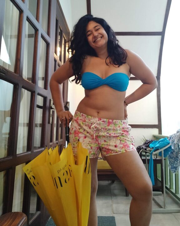 Poonam Bajwa in two piece bikini