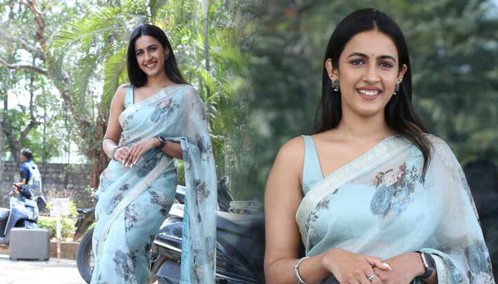 Niharika Konidela stills at SAAGU movie press meet