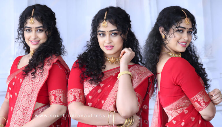 Apsara Rani in saree stills at her new movie launch