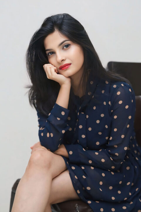 Archisha Sinha hot stills in short dress