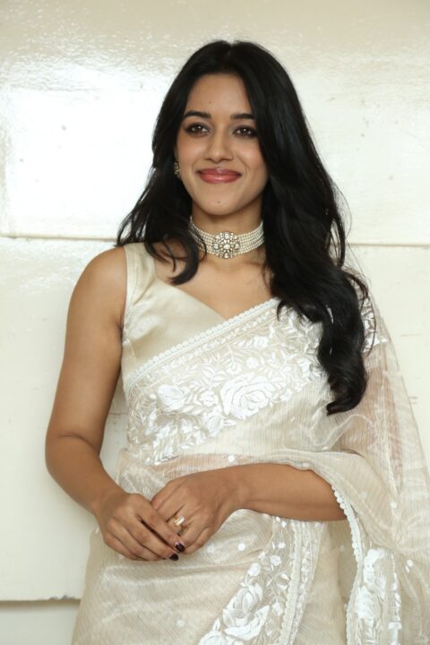 Mirnalini Ravi at Love Guru movie pre release