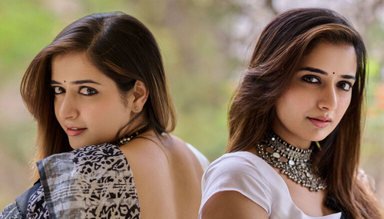 Ashika Ranganath in black saree photoshoot stills