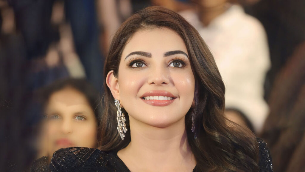 Kajal Aggarwal stills at Satyabhama movie trailer launch