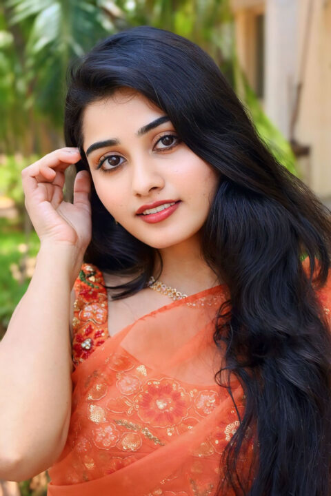 Athira Raj in orange saree photos